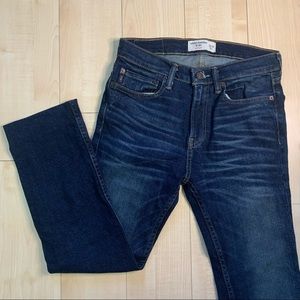 Boys Abercrombie Straight Blue Jeans